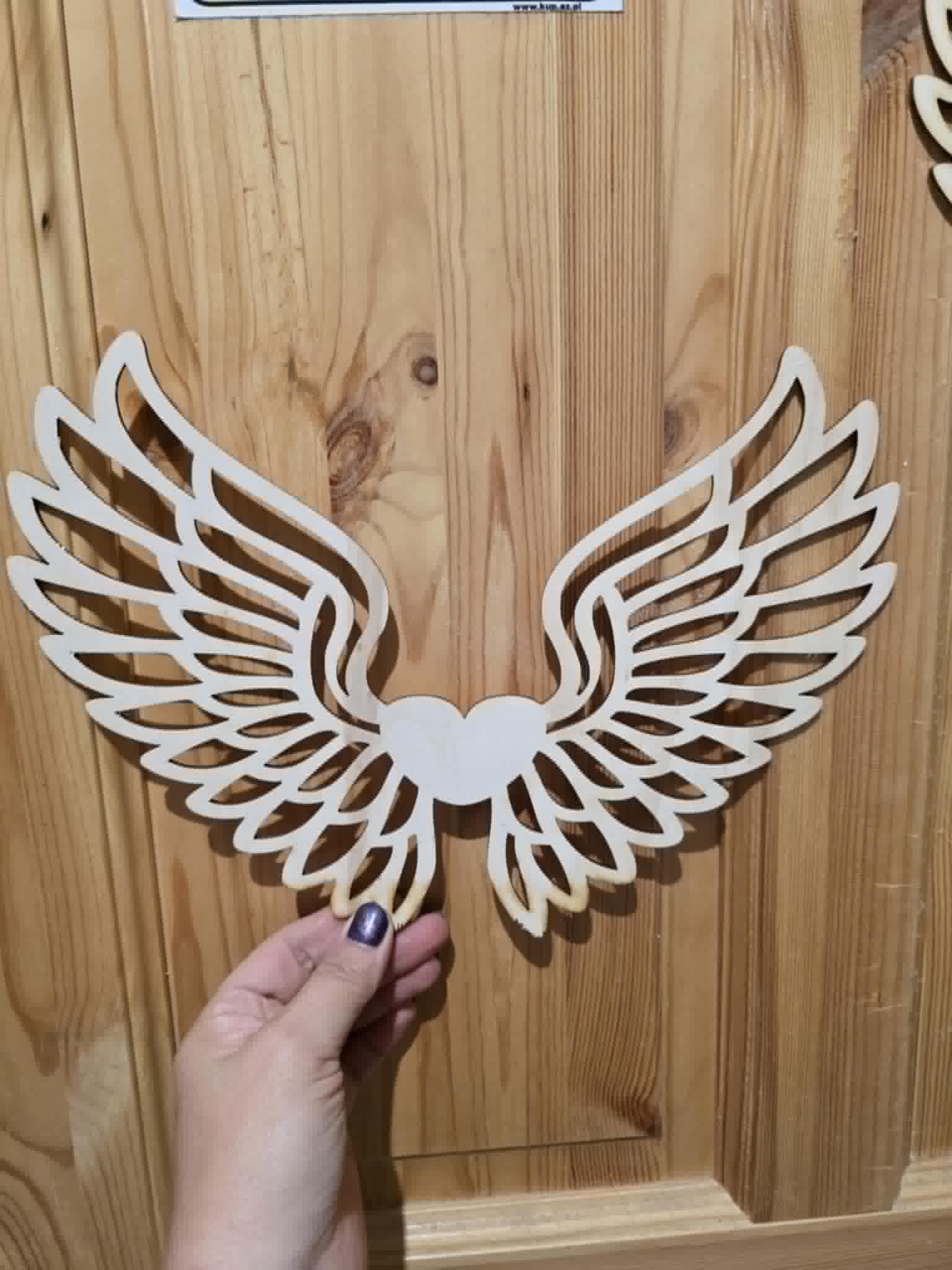 Skrzydła do Aniołów z makramy